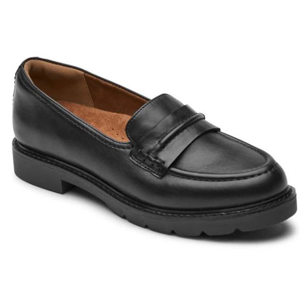 COBB HILL | WOMEN'S JANNEY LOAFER-BLACK LTHR