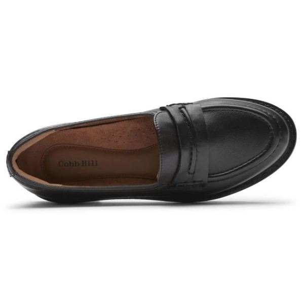 COBB HILL | WOMEN'S JANNEY LOAFER-BLACK LTHR