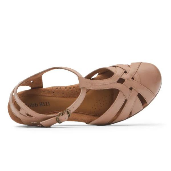 COBB HILL | WOMEN'S AUBREY T-STRAP HEEL-TUSCANY PINK