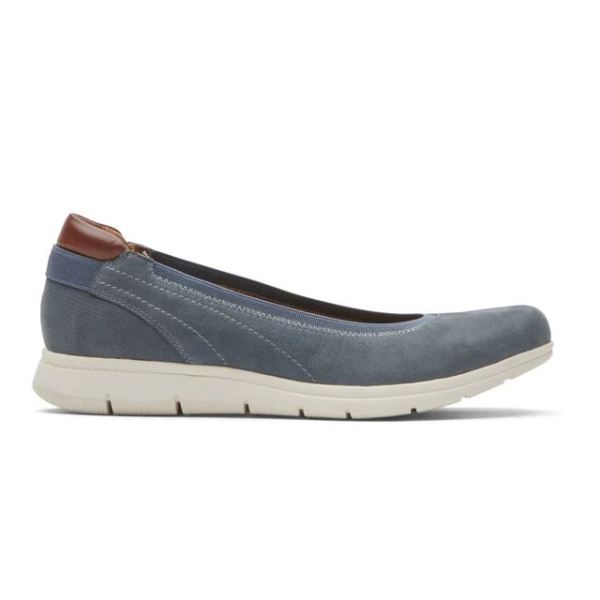 COBB HILL | WOMEN'S LIDIA BALLET FLAT-STONE BLUE