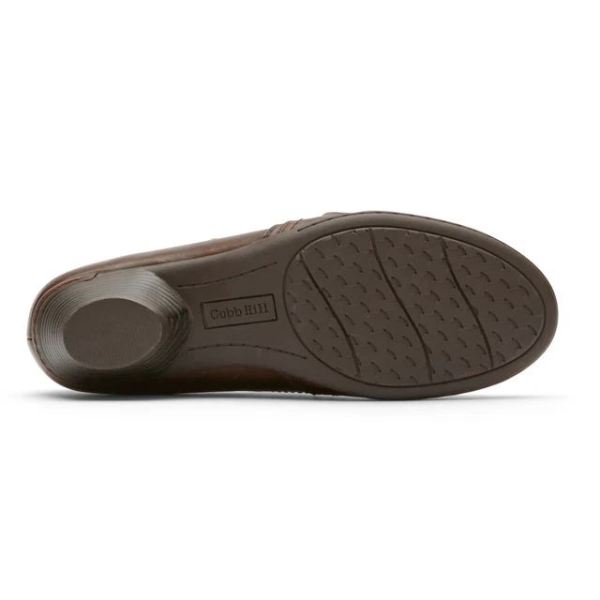 COBB HILL | WOMEN'S LAUREL SLIP-ON SHOE-BARK LTHR