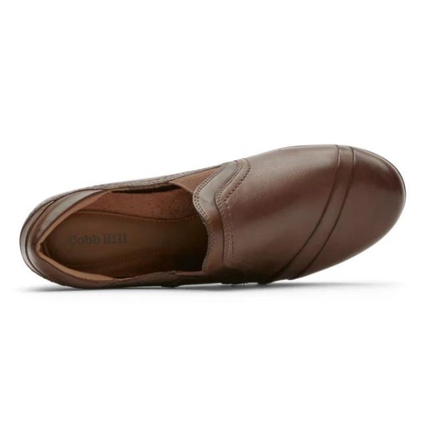 COBB HILL | WOMEN'S LAUREL SLIP-ON SHOE-BARK LTHR