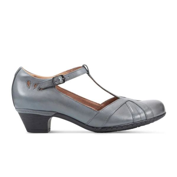 COBB HILL | WOMEN'S ANGELINA HEEL-BLUE LEATHER