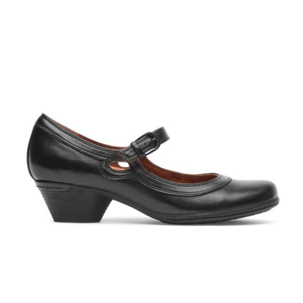 COBB HILL | WOMEN'S LAUREL MARY JANE-BLACK LEATHER