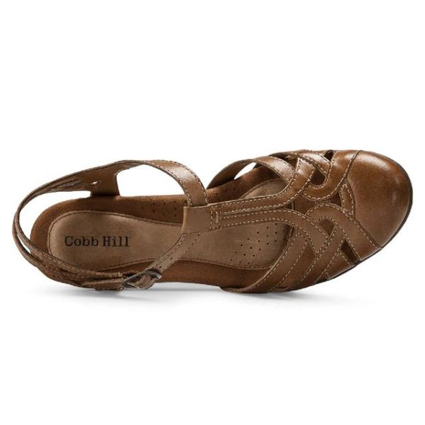 COBB HILL | WOMEN'S AUBREY T-STRAP HEEL-TAN