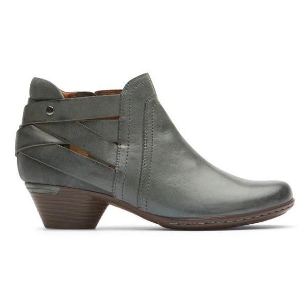 COBB HILL | WOMEN'S LAUREL STRAP BOOTIE-TEAL LTHR