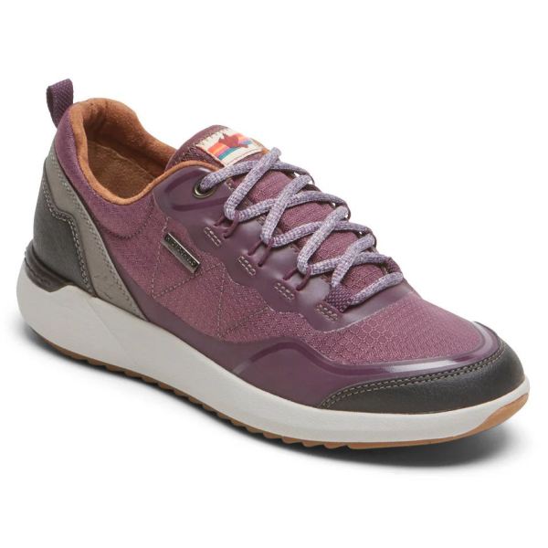 COBB HILL | WOMEN'S SKYLAR WATERPROOF LOW LACE-UP SNEAKER-EGGPLANT