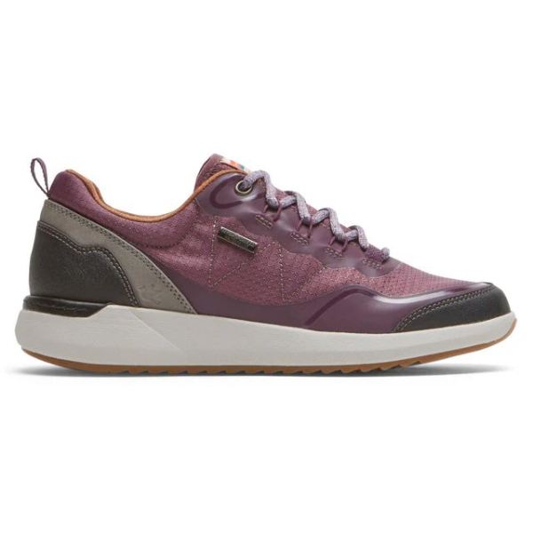 COBB HILL | WOMEN'S SKYLAR WATERPROOF LOW LACE-UP SNEAKER-EGGPLANT