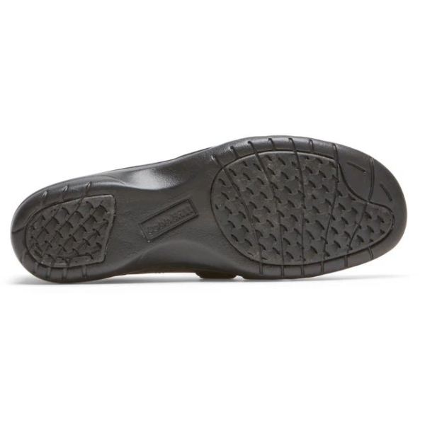 COBB HILL | WOMEN'S PENFIELD STRAPPY SLIP-ON FLAT-BLACK