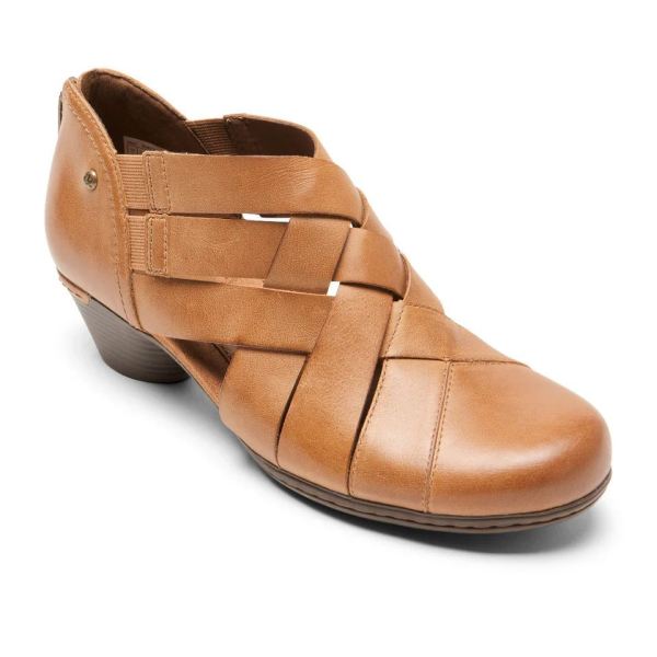 COBB HILL | WOMEN'S LAUREL WOVEN BOOTIE-TAN