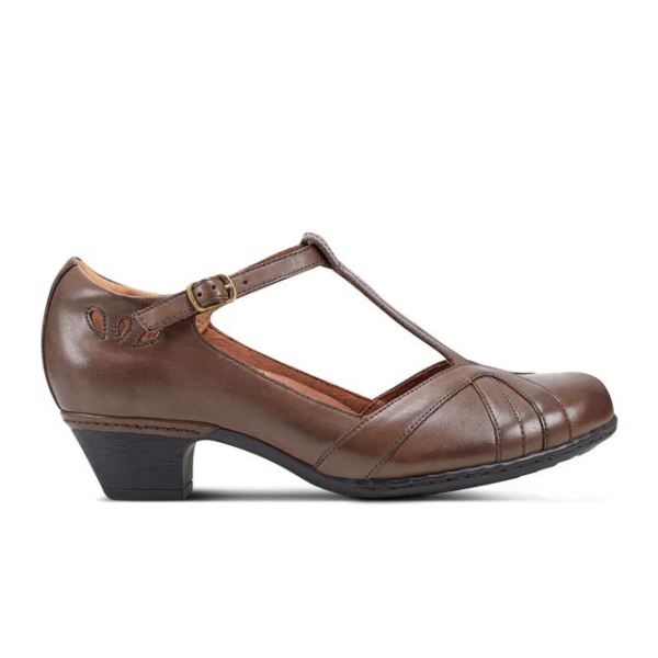 COBB HILL | WOMEN'S ANGELINA HEEL-BARK LEATHER