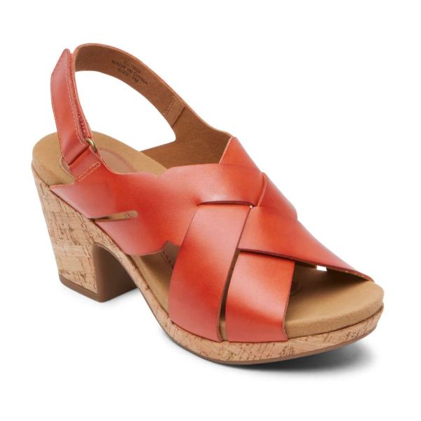 COBB HILL | WOMEN'S ALLEAH SLINGBACK SANDAL-RED OCHRE