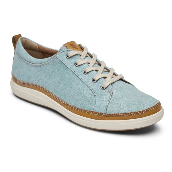 COBB HILL | WOMEN'S BAILEE SNEAKER-MINERAL BLUE CANVAS