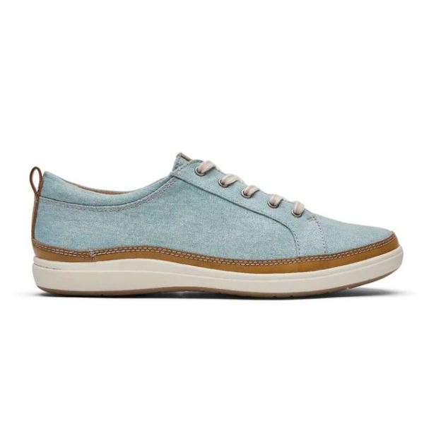 COBB HILL | WOMEN'S BAILEE SNEAKER-MINERAL BLUE CANVAS