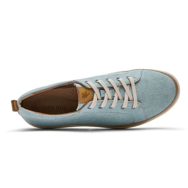 COBB HILL | WOMEN'S BAILEE SNEAKER-MINERAL BLUE CANVAS