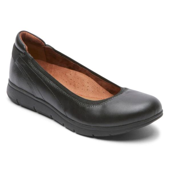 COBB HILL | WOMEN'S LIDIA BALLET FLAT-BLACK