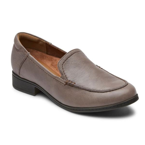 COBB HILL | WOMEN'S CROSBIE MOC LOAFER-DOVER GREY LTHR