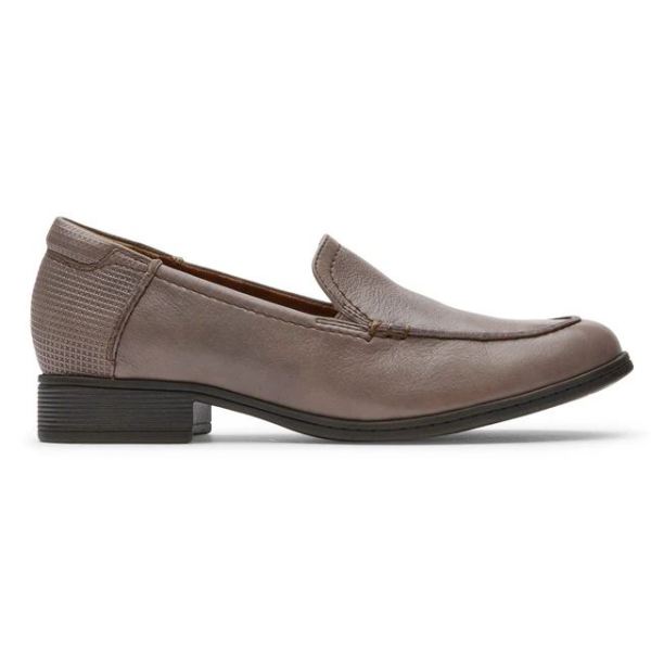 COBB HILL | WOMEN'S CROSBIE MOC LOAFER-DOVER GREY LTHR