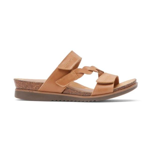 COBB HILL | WOMEN'S MAY ASYMMETRICAL SLIDE-HONEY