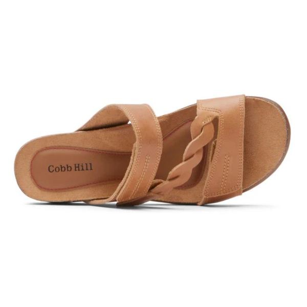 COBB HILL | WOMEN'S MAY ASYMMETRICAL SLIDE-HONEY