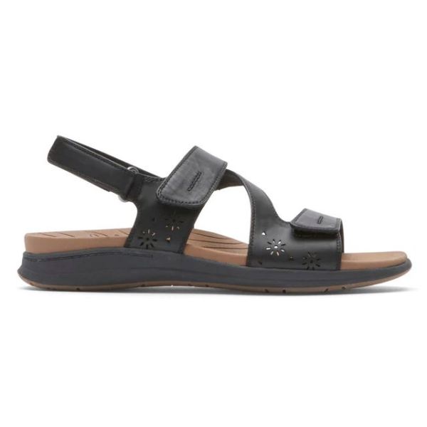 COBB HILL | WOMEN'S TALA WASHABLE SANDAL-BLACK ECO