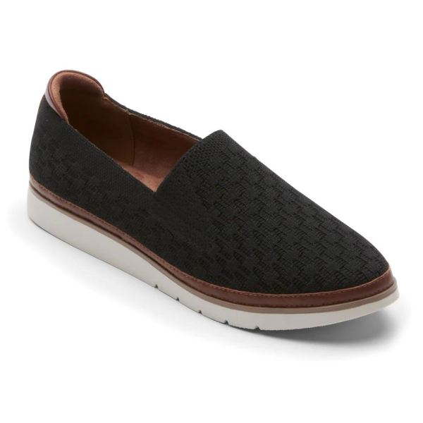 COBB HILL | WOMEN'S CAMRYN WASHABLE SLIP-ON SHOE-BLACK KNIT