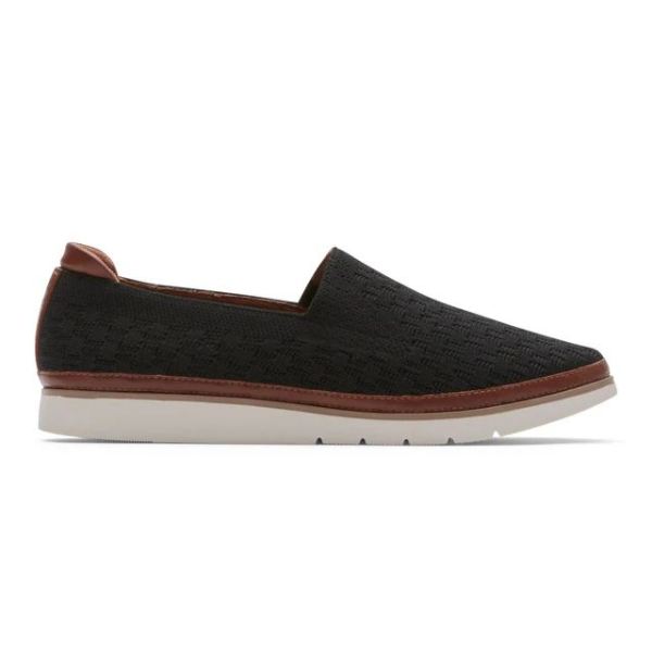 COBB HILL | WOMEN'S CAMRYN WASHABLE SLIP-ON SHOE-BLACK KNIT