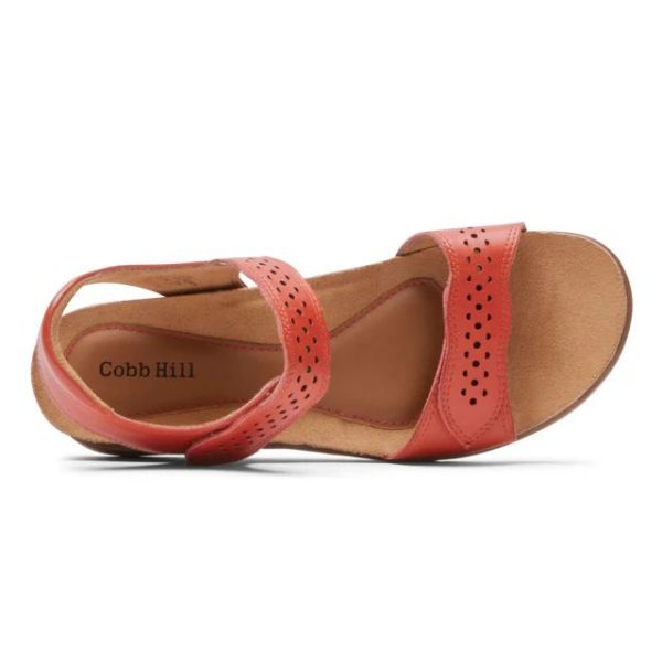 COBB HILL | WOMEN'S MAY STRAPPY SANDAL-ORANGE-RED