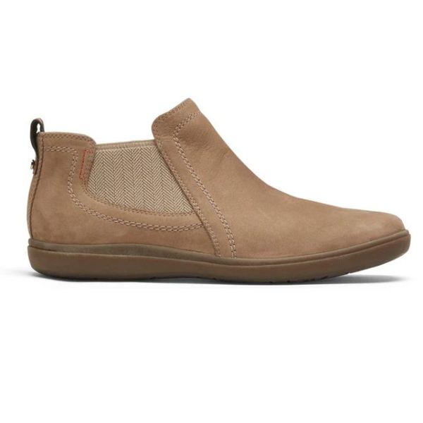 COBB HILL | WOMEN'S BAILEE CHELSEA BOOT-TAUPE NUBUCK