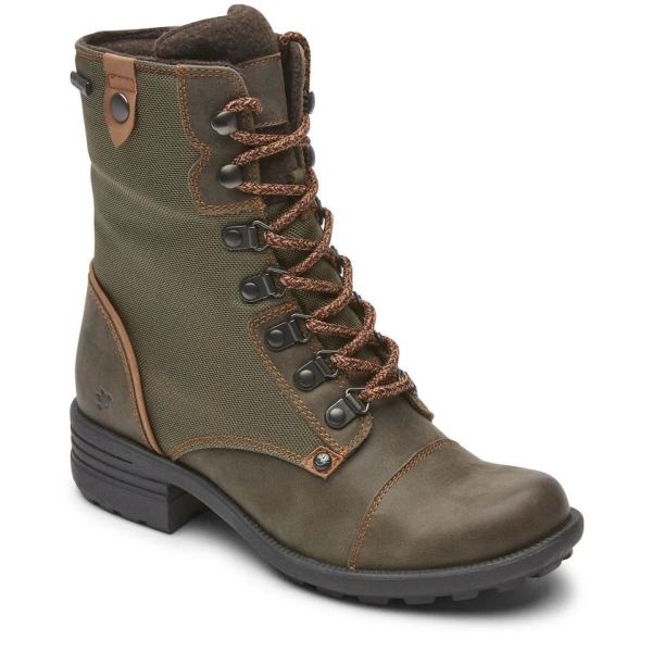 COBB HILL | WOMEN'S BRUNSWICK WATERPROOF BOOT-FOREST NUBUCK/TEXTILE WP ECO