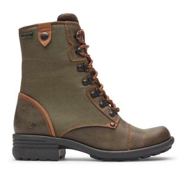 COBB HILL | WOMEN'S BRUNSWICK WATERPROOF BOOT-FOREST NUBUCK/TEXTILE WP ECO