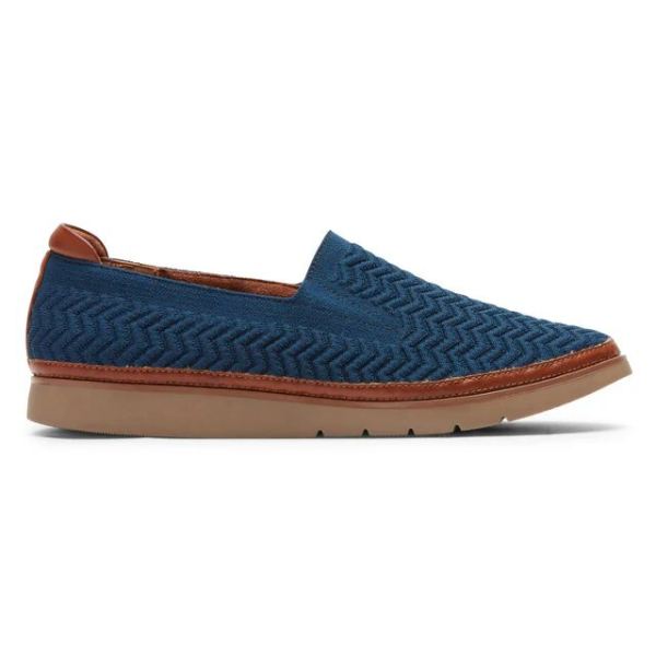 COBB HILL | WOMEN'S CAMRYN SLIP-ON SHOE-STONE BLUE TEXTILE ECO