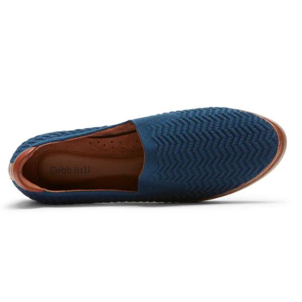 COBB HILL | WOMEN'S CAMRYN SLIP-ON SHOE-STONE BLUE TEXTILE ECO