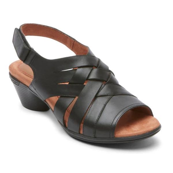 COBB HILL | WOMEN'S LAUREL WOVEN SANDAL-BLACK