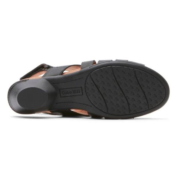 COBB HILL | WOMEN'S LAUREL WOVEN SANDAL-BLACK