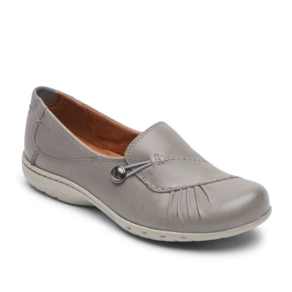 COBB HILL | WOMEN'S PAULETTE SLIP-ON SHOE-GREY LEATHER