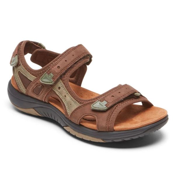 COBB HILL | WOMEN'S FIONA ADJUSTABLE SANDAL-BROWN MULTI