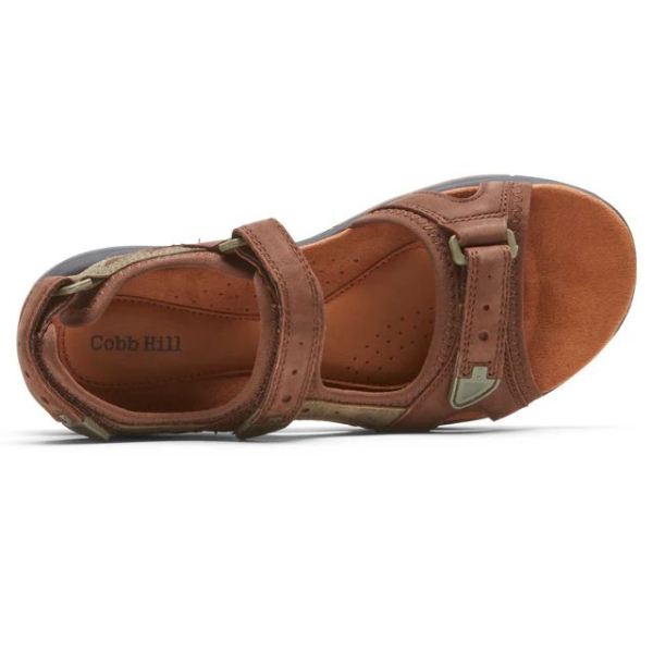 COBB HILL | WOMEN'S FIONA ADJUSTABLE SANDAL-BROWN MULTI