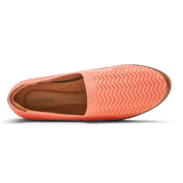 COBB HILL | WOMEN'S CAMRYN SLIP-ON SHOE-BRIGHT CORAL