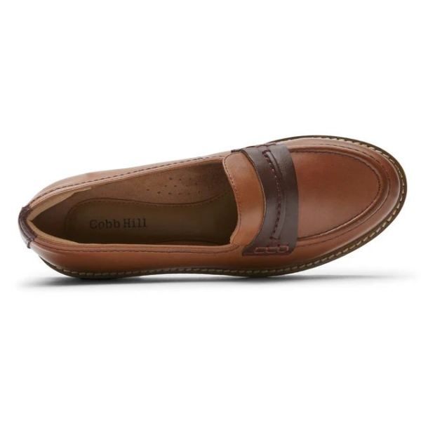 COBB HILL | WOMEN'S JANNEY LOAFER-TOFFEE TAN LTHR