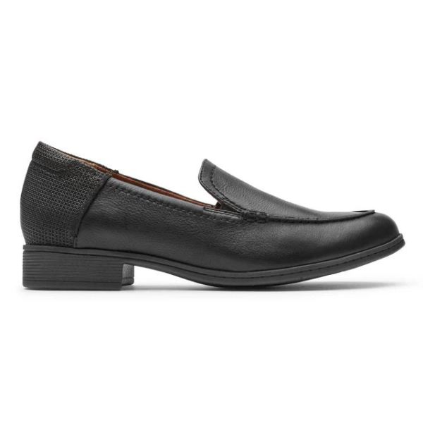 COBB HILL | WOMEN'S CROSBIE MOC LOAFER-BLACK LTHR